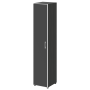 Шкаф для документов узкий со стеклом черным LT.SU-1.10 R (L) black