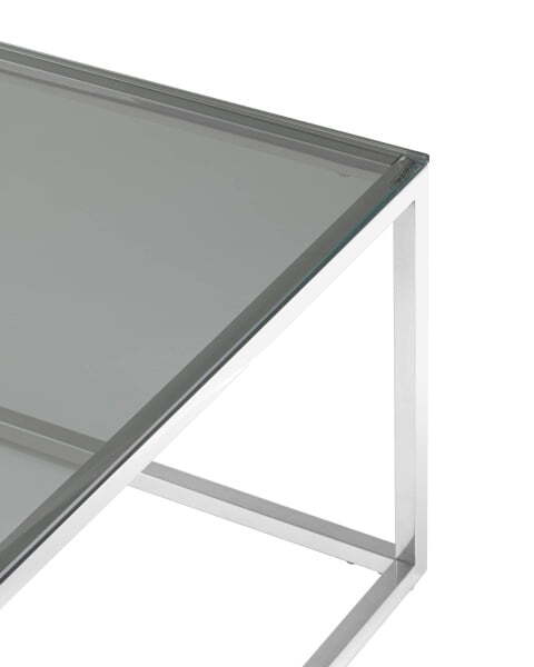 Журнальный стол 120*60 ТАУН серебро (Журнальный стол Таун серебристый)