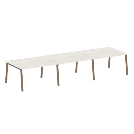 Стол для переговоров (3 столешницы) на А-образном м/к Metal System Style БА.ПРГ-3.3 4200x1235x750