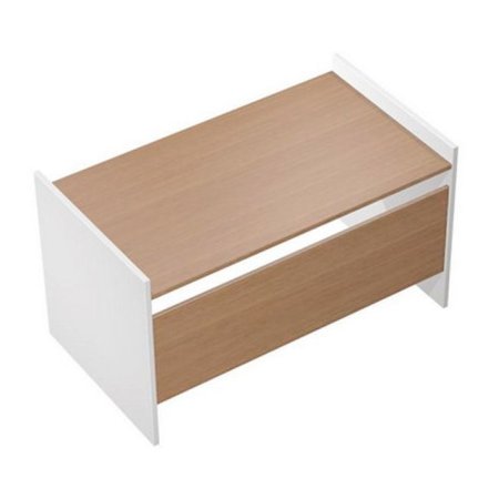 Стол письменный на опорах ДСП Profiquadro КВ 1209 БВ 1650x806x835 (Белый премиум / Вишня скандинавская)