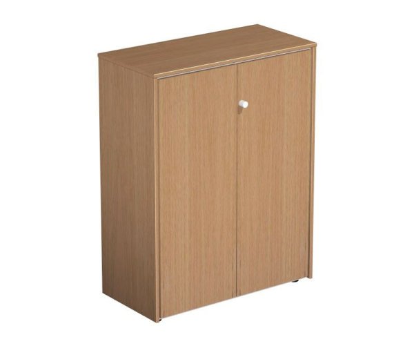 Шкаф для документов закрытый Profiquadro КВ 319 940x450x1220 (Орех ногаро/Белый премиум)
