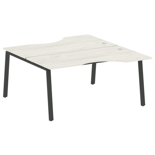 Рабочая станция криволинейная Metal System Style БА.РАС-СА-2.1 1600x1835x750 (Дуб Наварра/Антрацит металл)