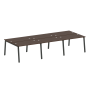 Рабочая станция на 6 рабочих места на А-образном м/к Metal System Style БА.СМ-6.2 3600x1475x750
