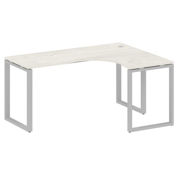 Стол криволинейный правый Metal System Style БО.СА-4 R 1600x1200x750 (Дуб Наварра/Серый металл)