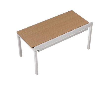 Стол рабочий с Prosystem Profiquadro КВ 0108 БВ 1400x800x750 (Белый премиум / Вишня скандинавскаяСерый)