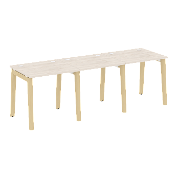 Рабочая станция на деревянных опорах Onix Wood OW.RS-3.0.7 2340x720x750