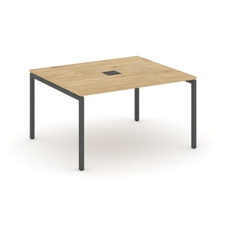 Стол переговорный SN-4P.SPRG-034 (1580х1180х750) (Тиквуд Светлый/Металл Антрацит)