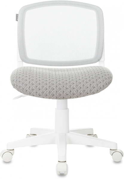 Кресло детское CH-W296NX светло-серый TW-02 Twist сетка/ткань крестов. пластик пластик белый