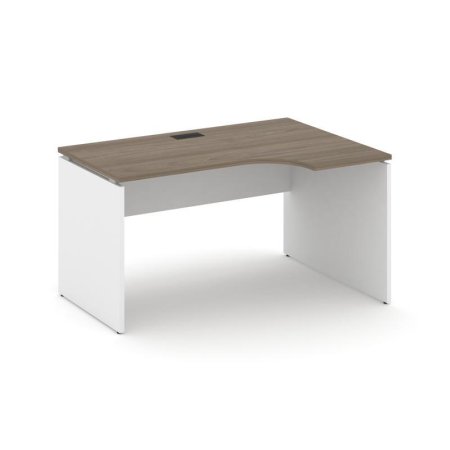 Стол рабочий эргономичный SN-D.SPA-022(R) (1580х800/980х750) (Вяз Благородный/Белый)