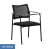PINKO Mesh_black Кресло со столиком и подлокотниками