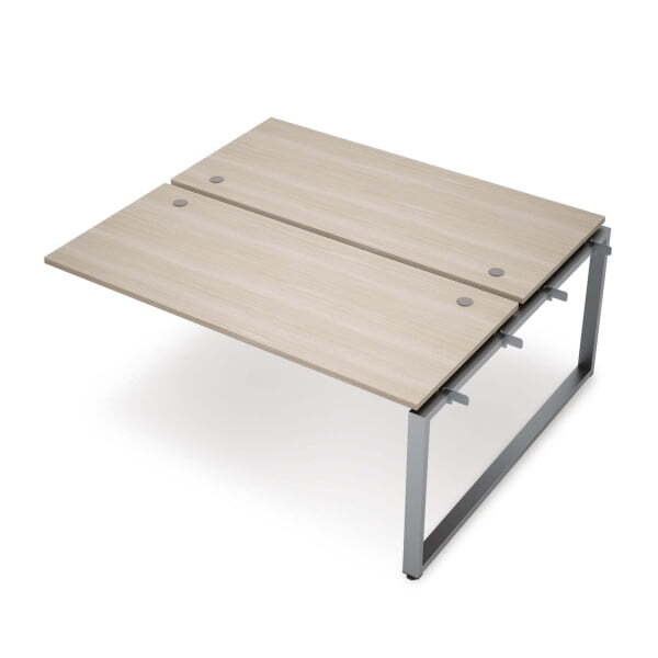 6МБС-О.6284 Бенч-система на 2 рабочих места, средний модуль (1600x1635x750) (Шамони светлый/Алюминий матовый)