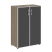 Шкаф для документов со стеклом черным LT.ST-2.4 R black