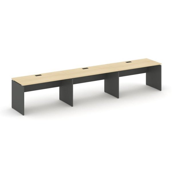 Рабочая станция 1 сторонняя SN-D.ORS-053 (4140х800х750) (Акация Лорка/Антрацит)