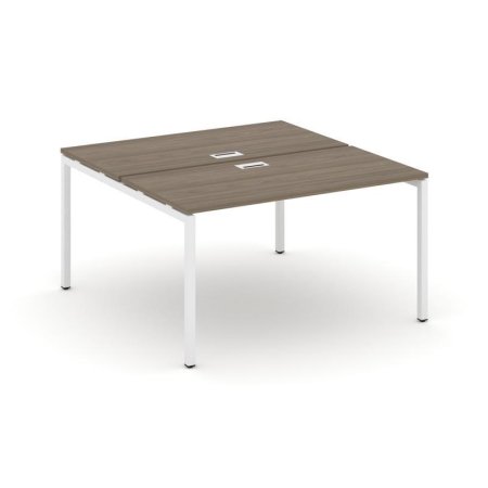 Рабочая станция 2-х сторонняя SN-4P.DRS-012 (1180х1432х750) (Вяз Благородный/Металл Белый)