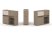 Тумба двойная + низкая надставка ES.NB.2N-14 (1500х410х1135)