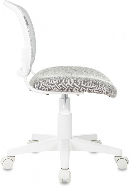 Кресло детское CH-W296NX светло-серый TW-02 Twist сетка/ткань крестов. пластик пластик белый