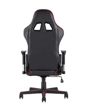 Кресло игровое TopChairs Racer черно-красное (Геймерское кресло Racer черный, красный)